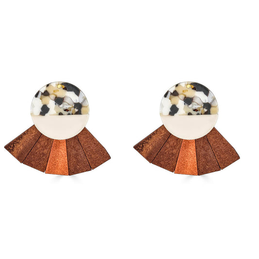 wooden african earrings