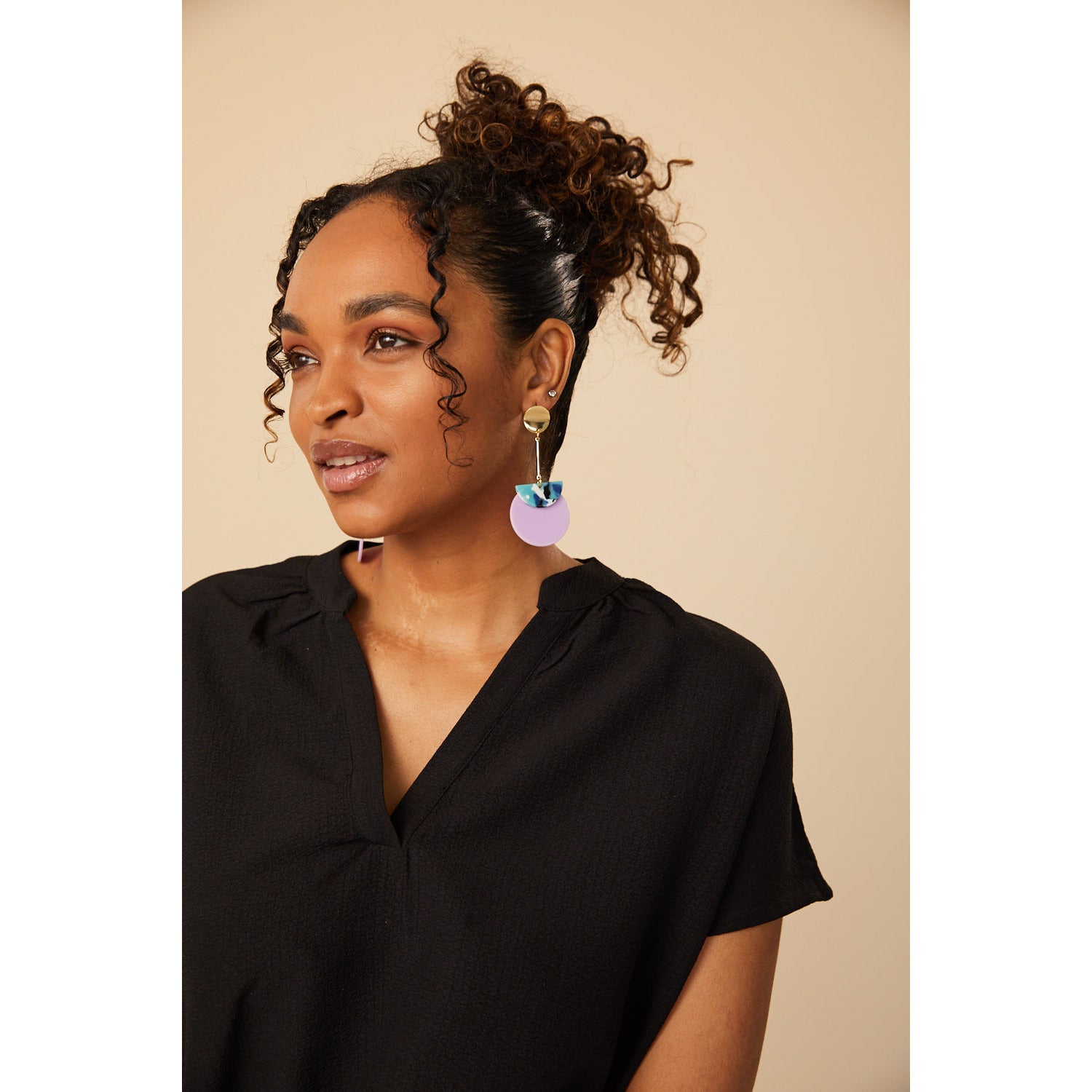 Lavender Drop Earrings