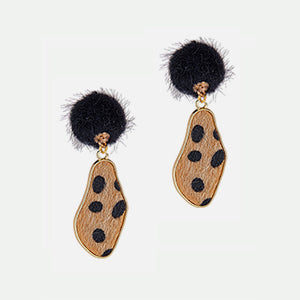 leopard earrings