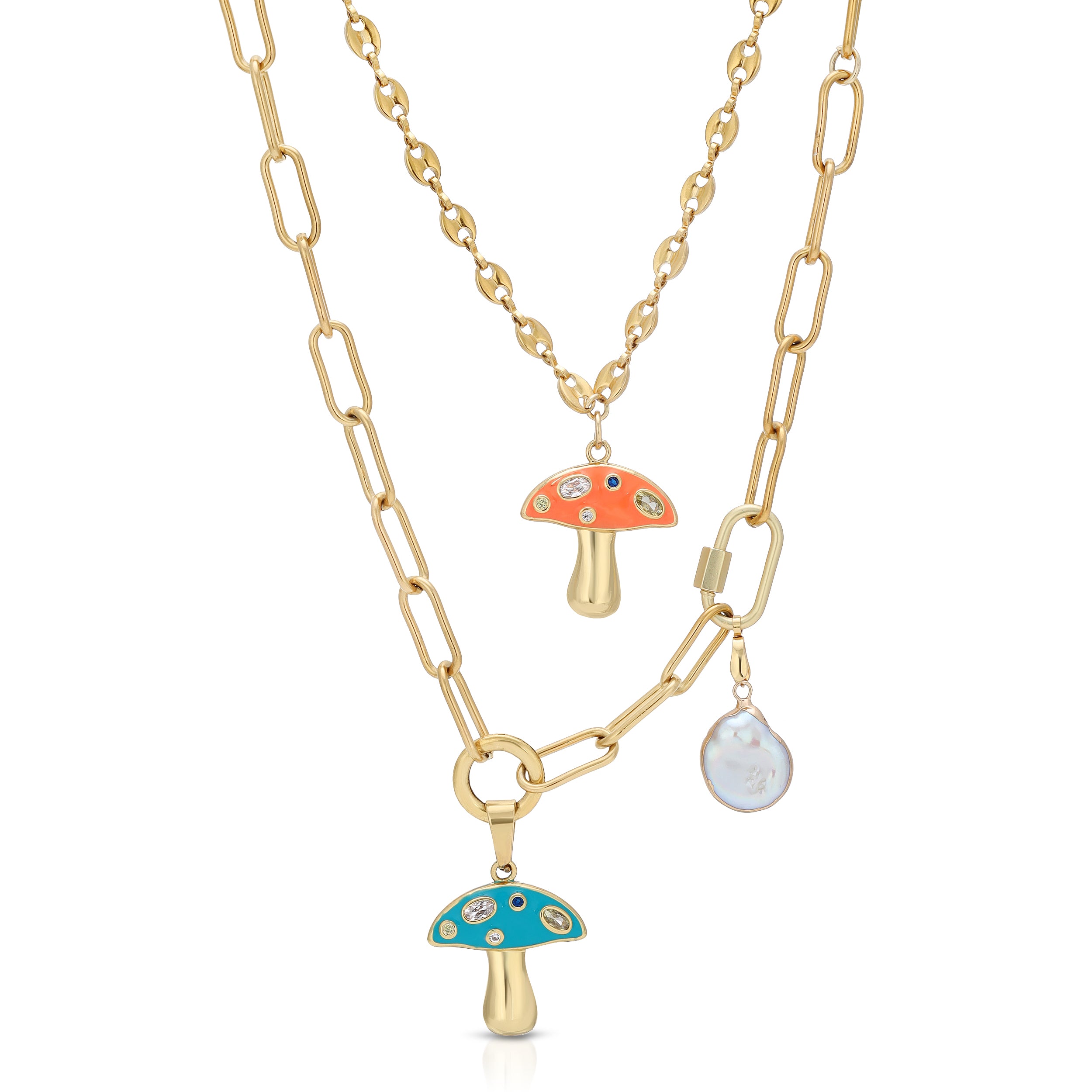 Chain Reaction Colorful & Quirky N0ecklace | Chain Necklace Women | Chain Reaction Necklace - JaJaara