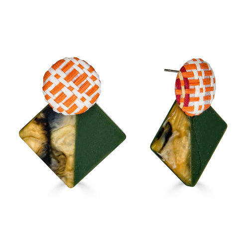 Color Block Earrings