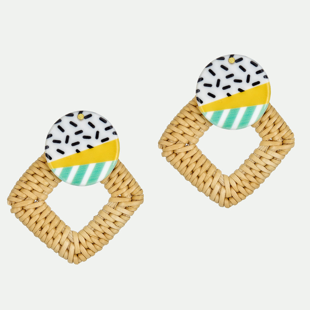 Rattan Wood Roots Earrings
