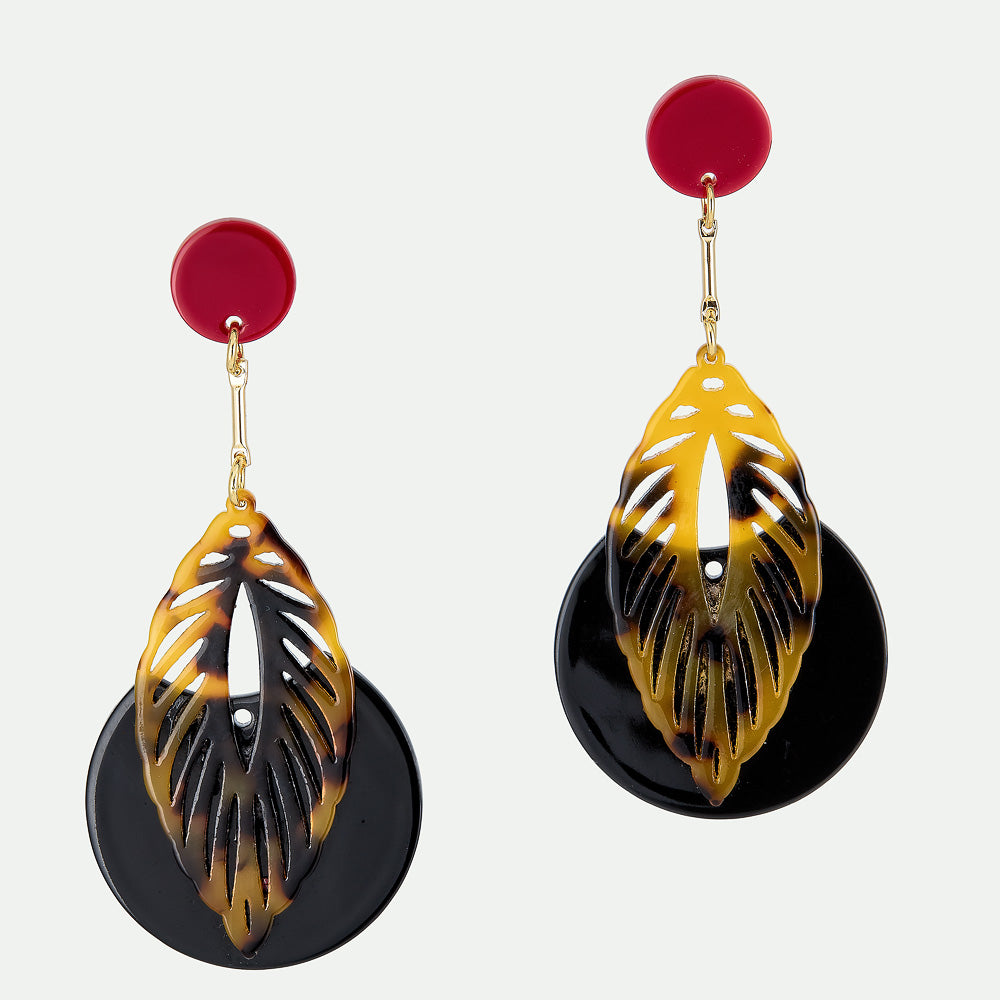 leaf earrings