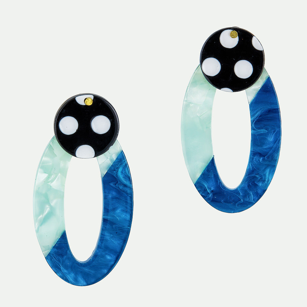 Aqua Midi Earrings