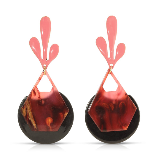 Pink earrings