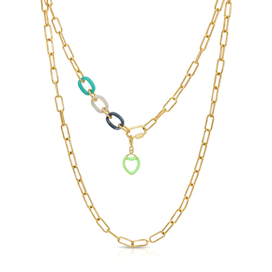 Chain Reaction Vintage-Fun Necklace  | Chain Necklace Women | Chain Reaction Necklace - JaJaara