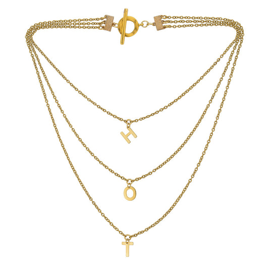 Chain Reaction Trio. Necklace | Chain Necklace Women | Chain Reaction Necklace - JaJaara