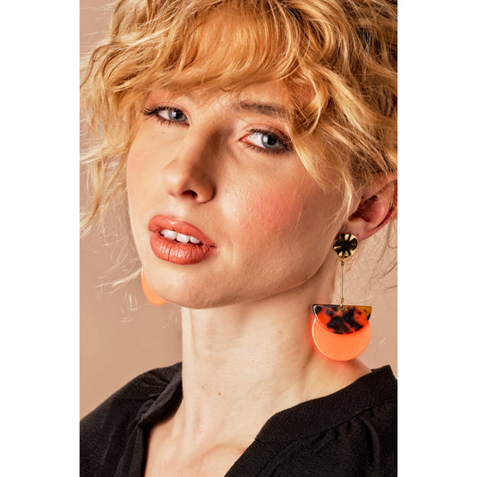 orange earrings