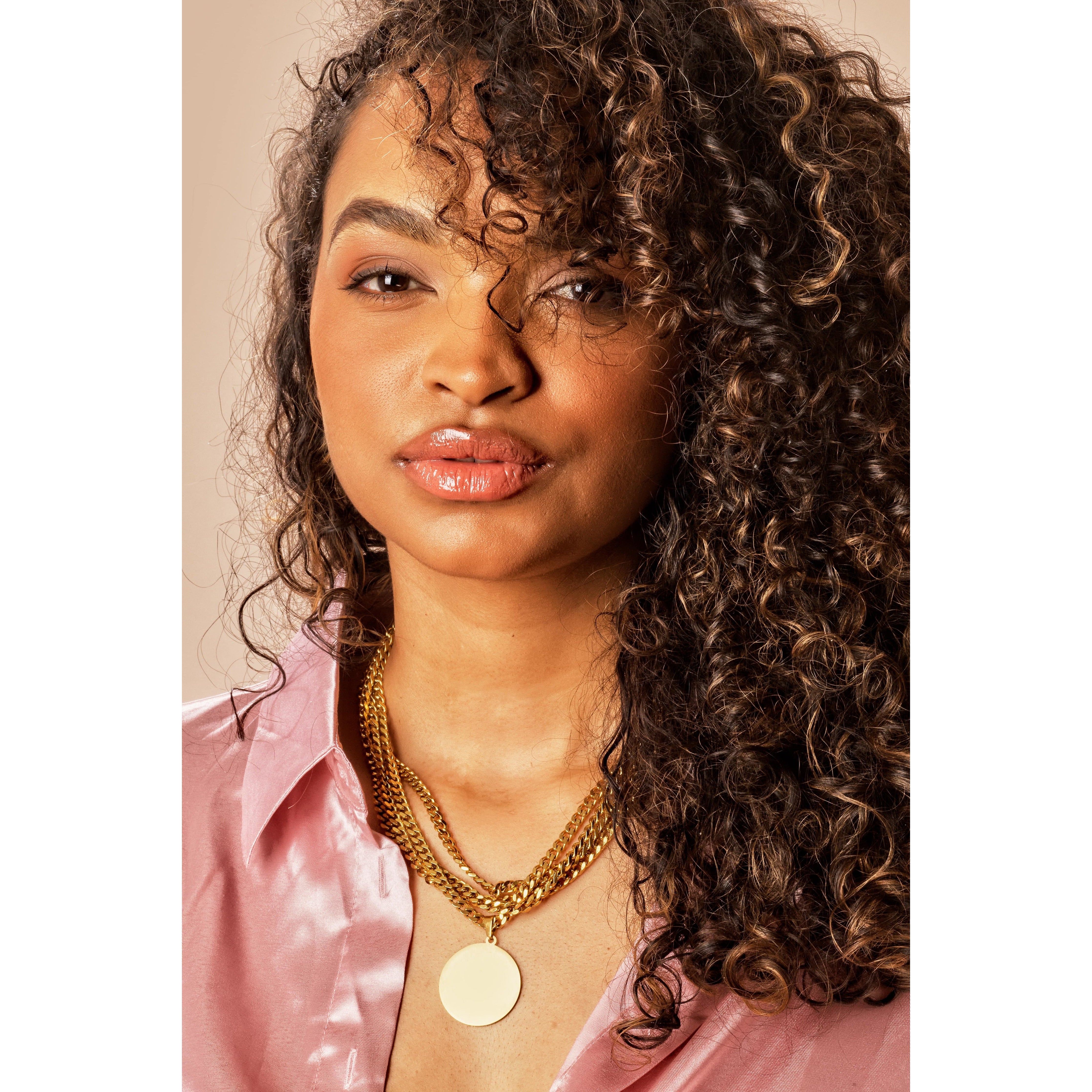 Chain Reaction Stacked Gold Pendant Necklace |  | Chain Necklace Women | Chain Reaction Necklace - JaJaara 