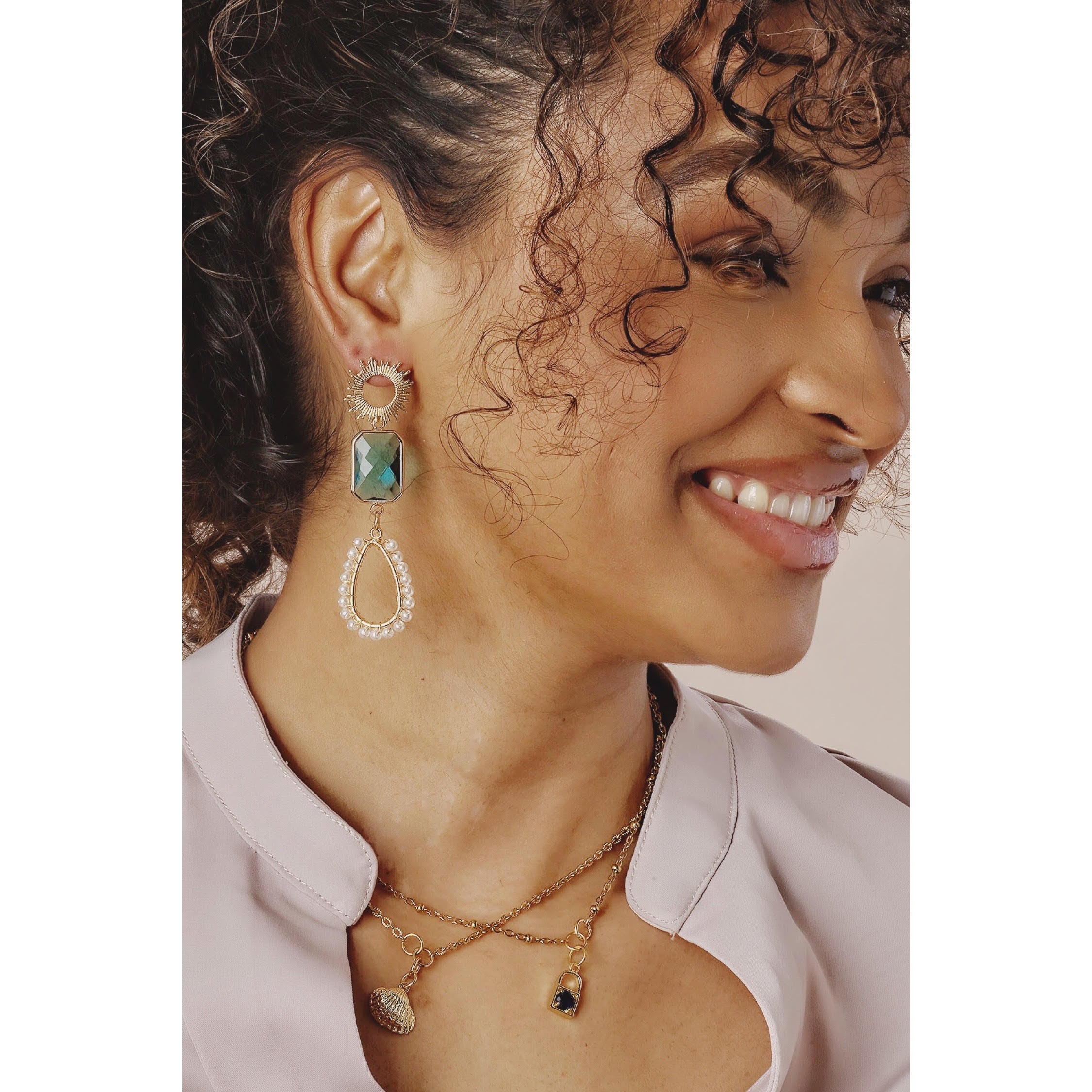 long pearl earrings